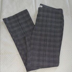 Stylish Gray Plaid Women's Pants